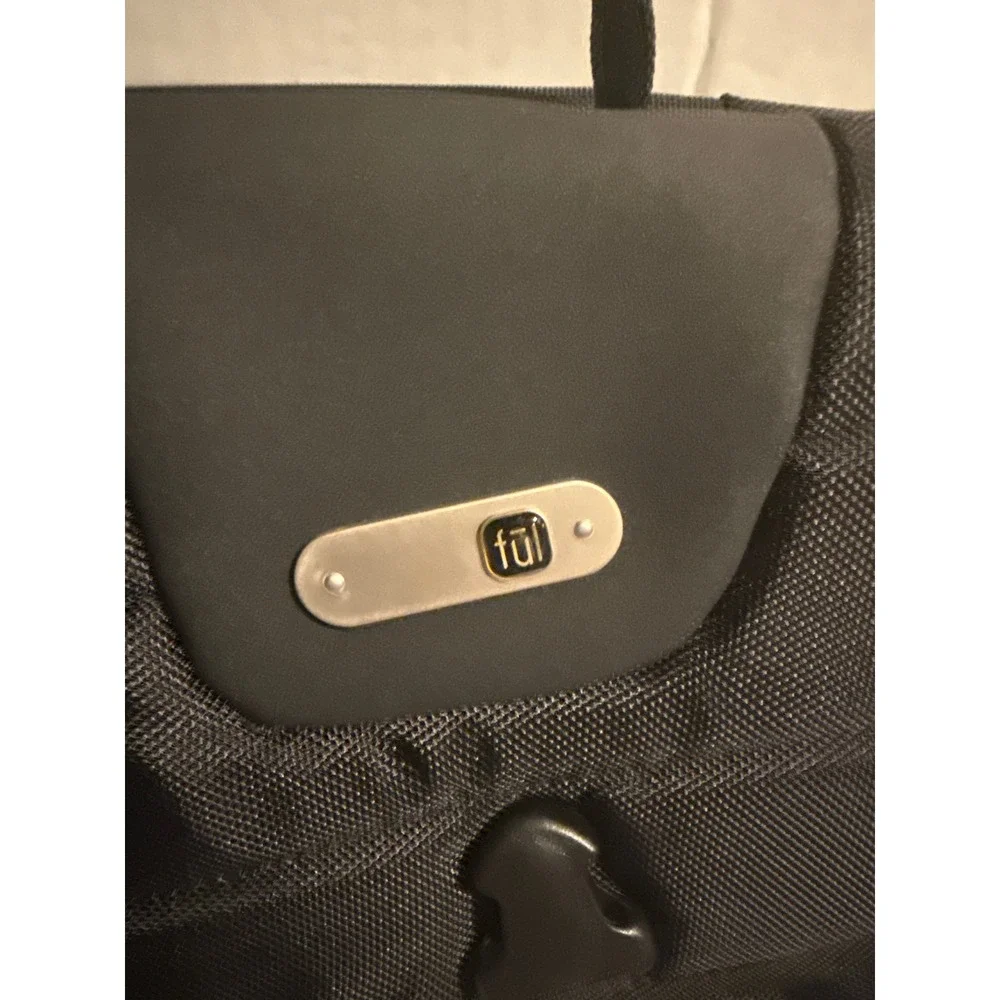 Ful Cadillac GM Licensed Laptop Messenger Bag Black Ballistic Nylon Briefcase‎